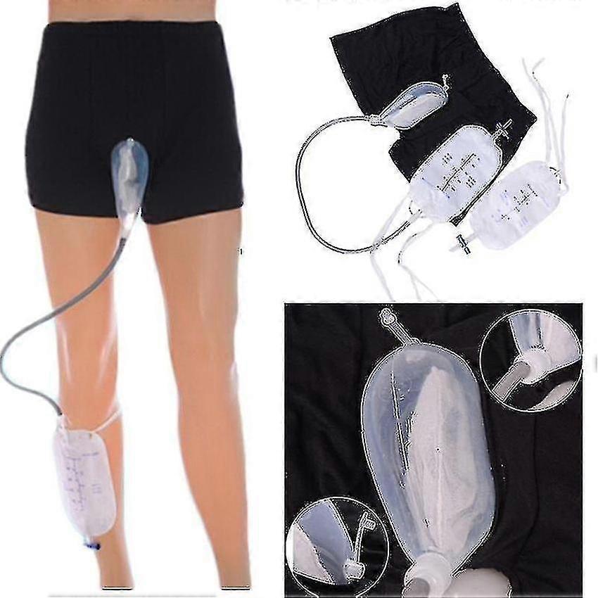 Genanvendelig kateteropsamler til ældre urinposer til mænd