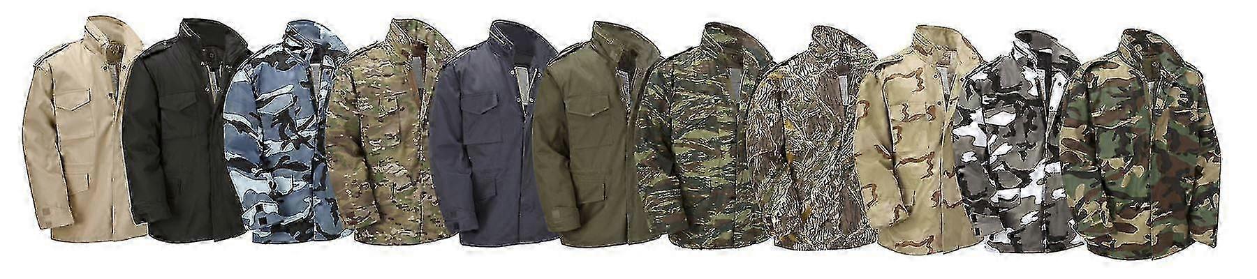 Vintage M65 Army Kampfjacke mit gestepptem Futter