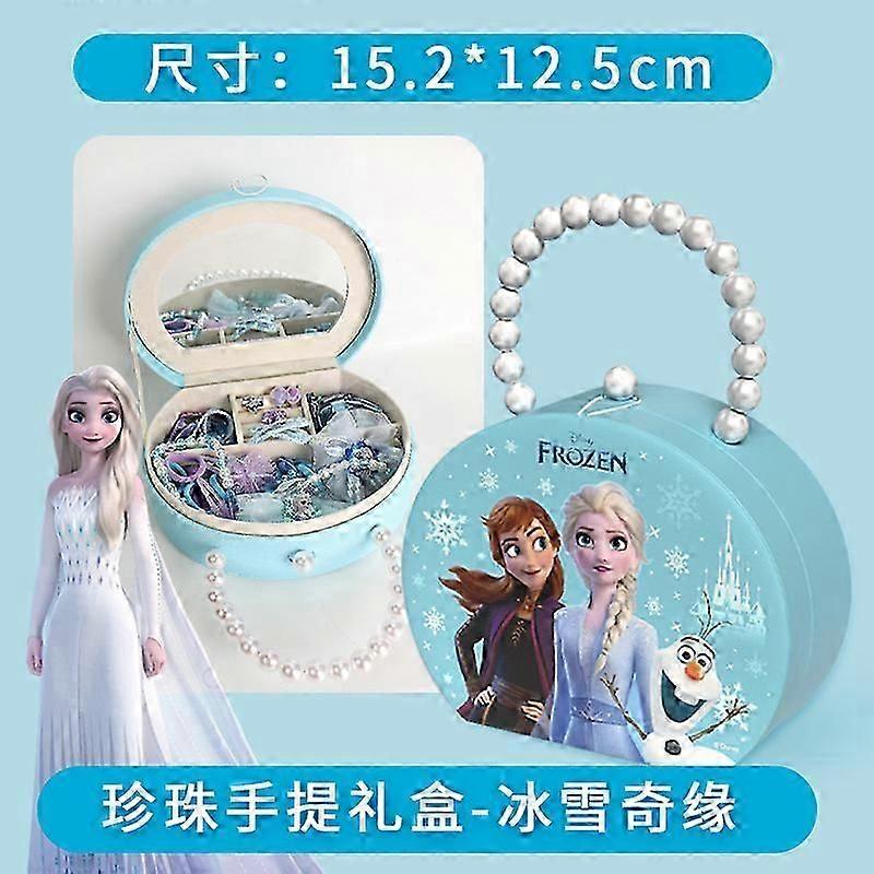 مجيء التقويم مجوهرات مربع مجموعة الأميرة إلسا هدية مربع الفتيات اكسسوارات الشعر اللعب