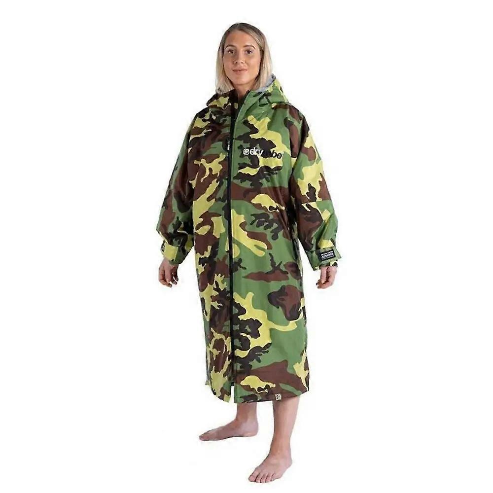 Dryrobe Advance Langarmrobe für Erwachsene - Camouflage Grey