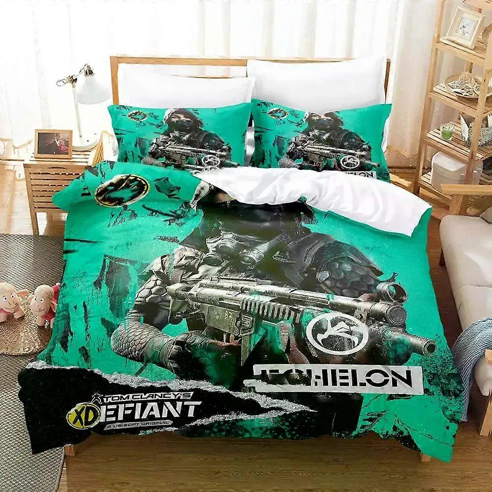 Style201 Game XDefiant Bedding Set With Duvet Cover And Pillowcase For King And Queen Size Beds