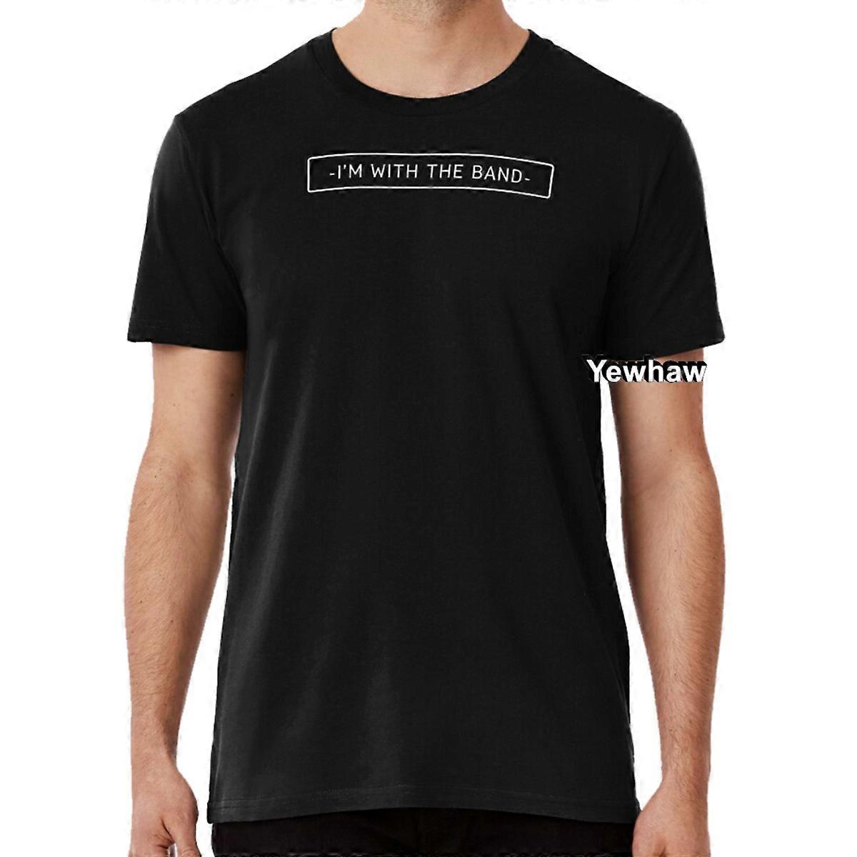 Minimalist Im With The Band Statement T-Shirt text simple