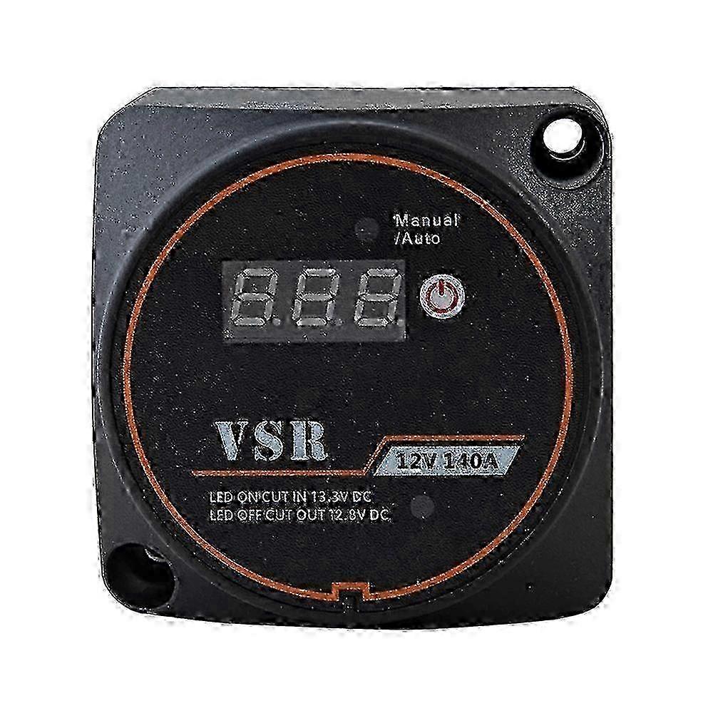 Digital Display 12V 140A Dual Battery Smart Isolator Voltage Relay Battery Isolator for ATV, UTV, B