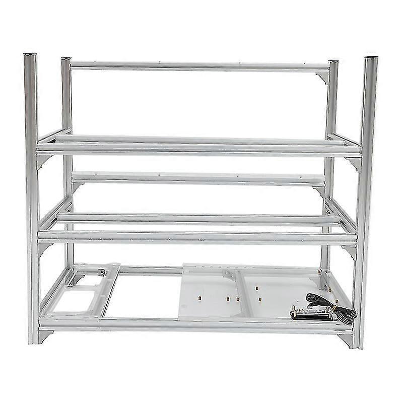 12 GPU Aluminum Open Air Miner Mining Computer Frame Rig Case for Crypto Coin