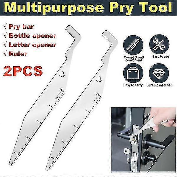 2pcs Multipurpose Lever Tools Flexible Prying Tools Prying Tools For First Responders And Firefighters Hand Tools Spring Steel Multipurpose Tools