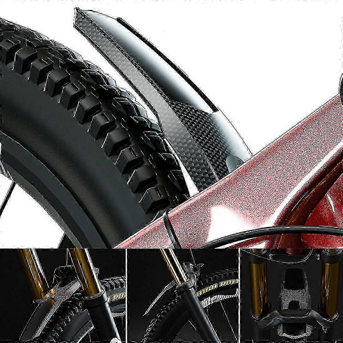 2x Cykelskärmar MTB Cykelskärmar Fram Bak Vingar Däck Stänkskydd Stänkskydd