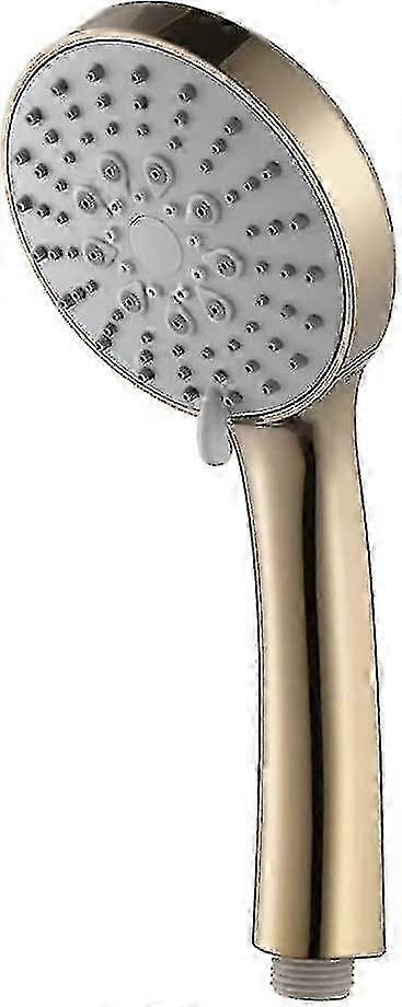 5-Function Handheld Shower Head - High Pressure & Brushed Gold Finish