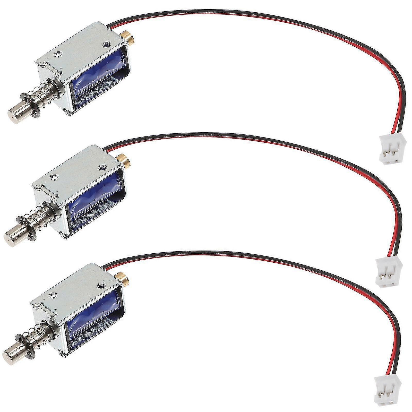 3 Pcs 12v Push Sole, Linear Sole Frame, Electromagnet