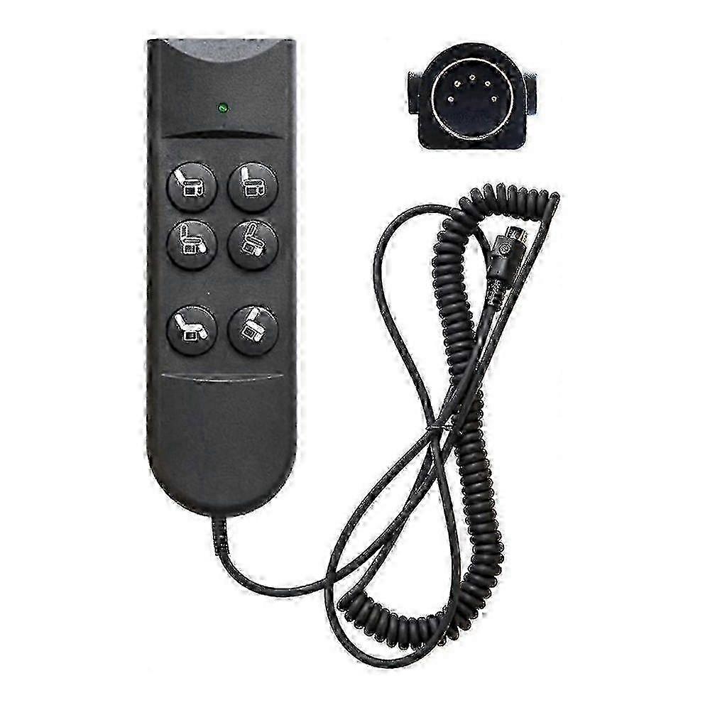 6 Button Remote For Recliners 5 Pin Lift Chair Handset Controller Hand Control For Power Furniture