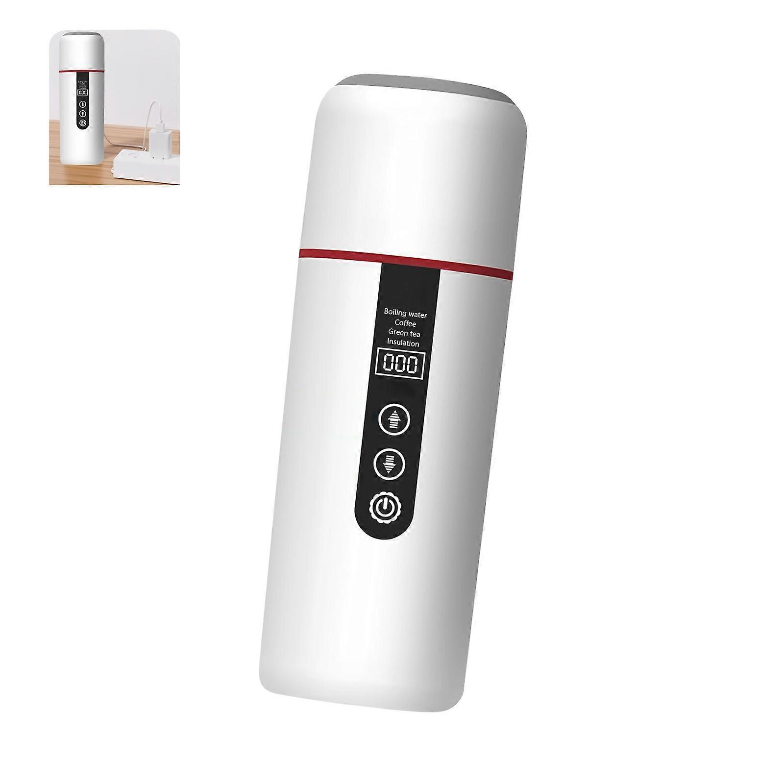 Szybko nagrzewająca się elektryczna butelka na wodę do pojazdu z napędem USB, pojemność 500 ml, do wycieczek drogowych, kemping, wielokolorowa