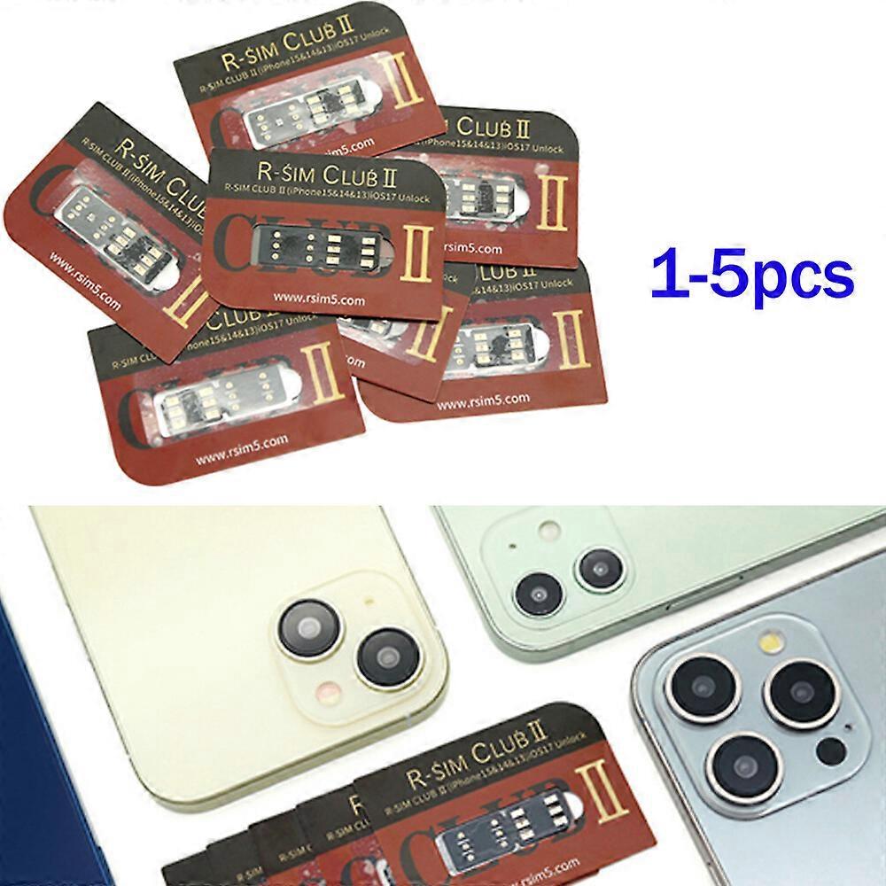 RSIM CLUB 2 Unlocking Card Stickers for iPhone 6 - 15 Series Phone iOS17 System