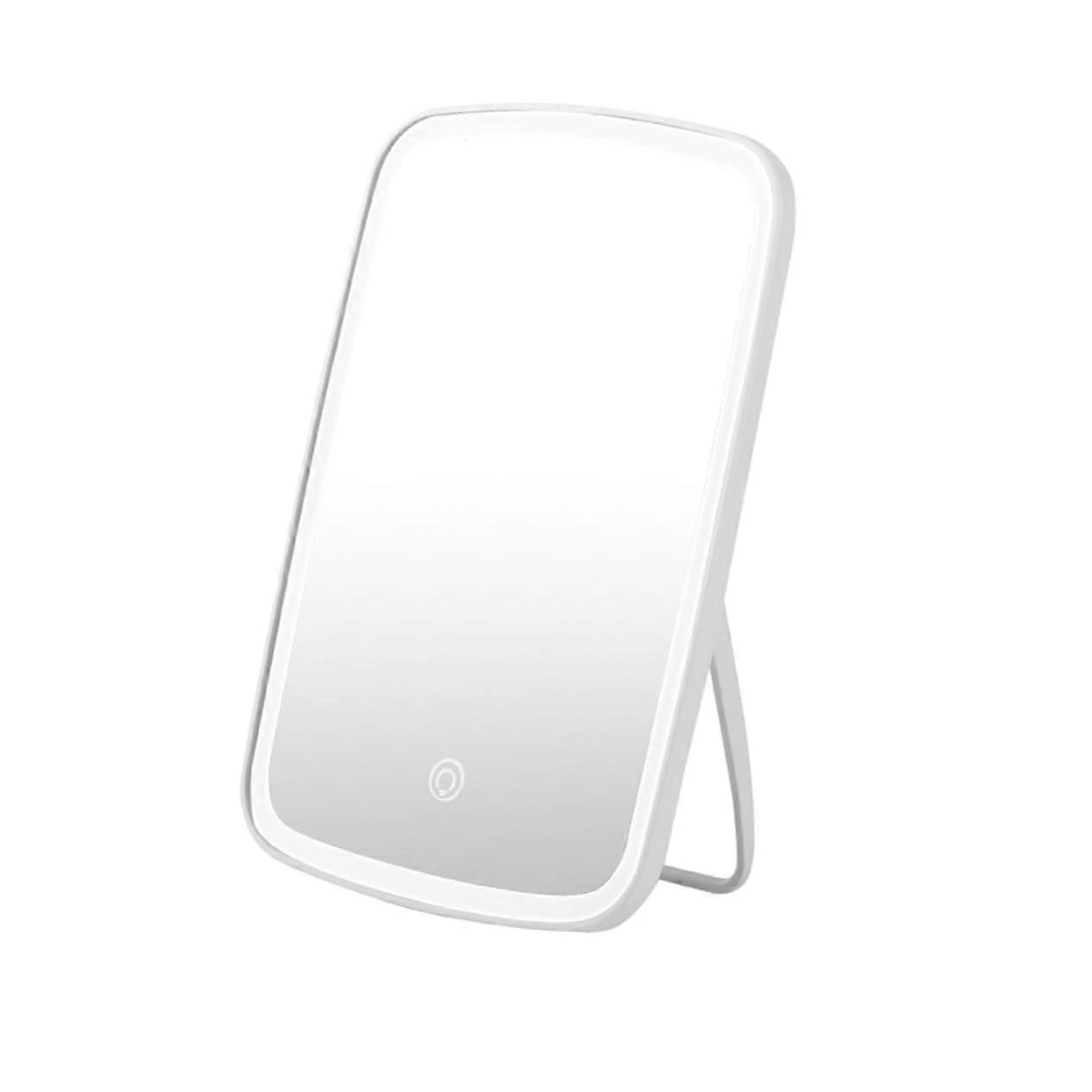 LED Makeup Mirror with Foldable Lighted Vanity Design for Travel and Daily Beauty Use White 1pc