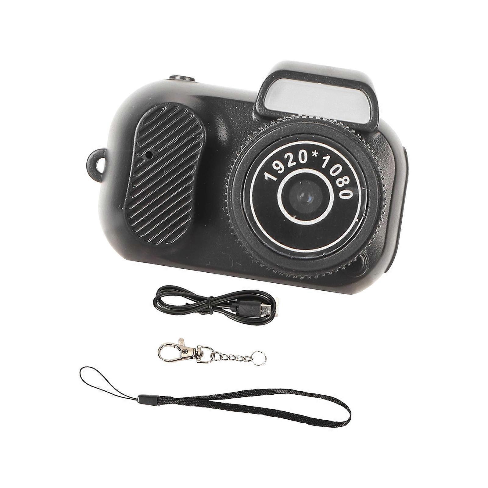 Lightweight Mini Camera Keychain Mountable Video 60 Minutes Playback ABS Exterior For Outdoor Enthusiasts Multicolor