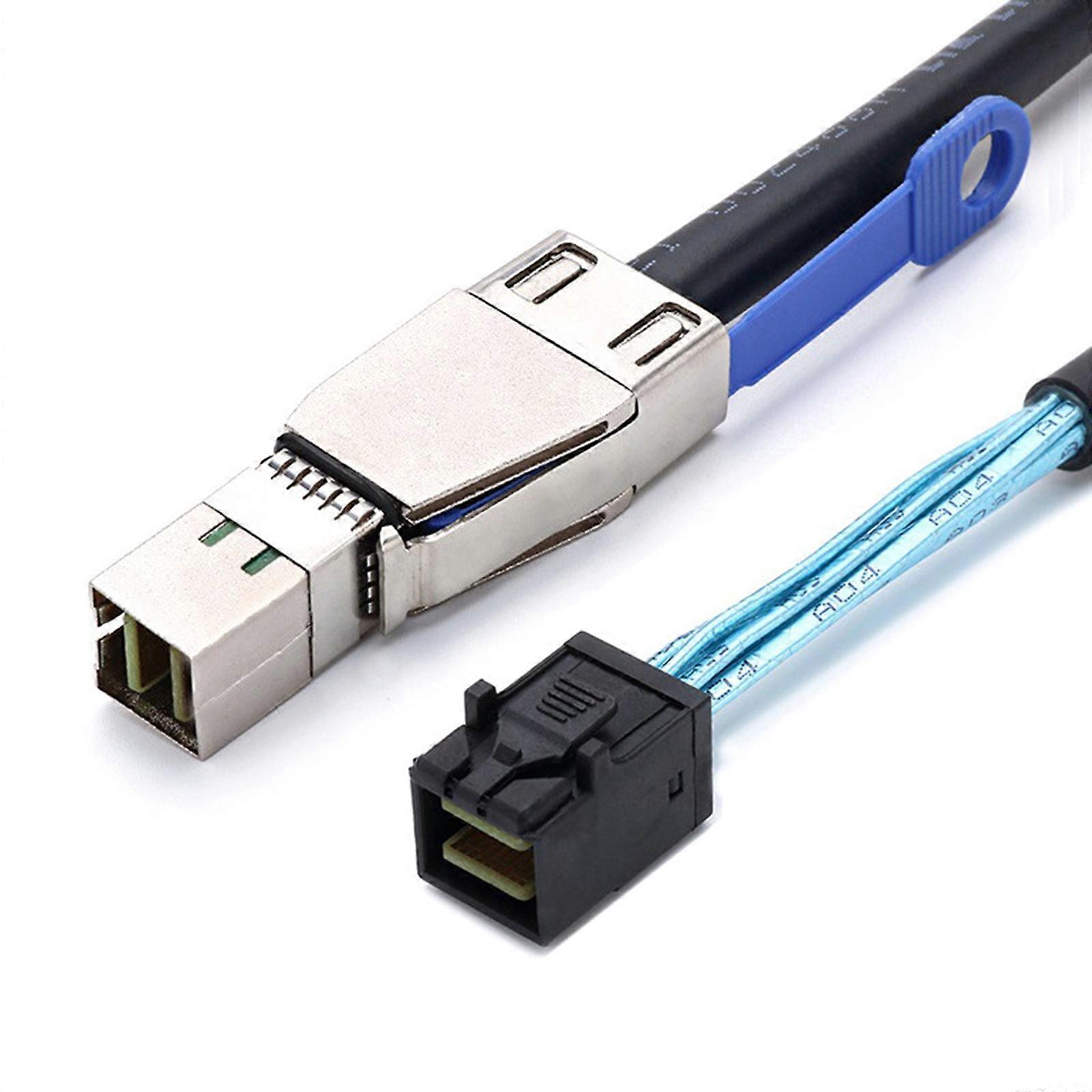 SFF-8644 to SFF-8643 Cable External 36Pin 12Gbps SAS3.0 Cable for Raids Systems Transmission Cable Replacement for PC Multicolor