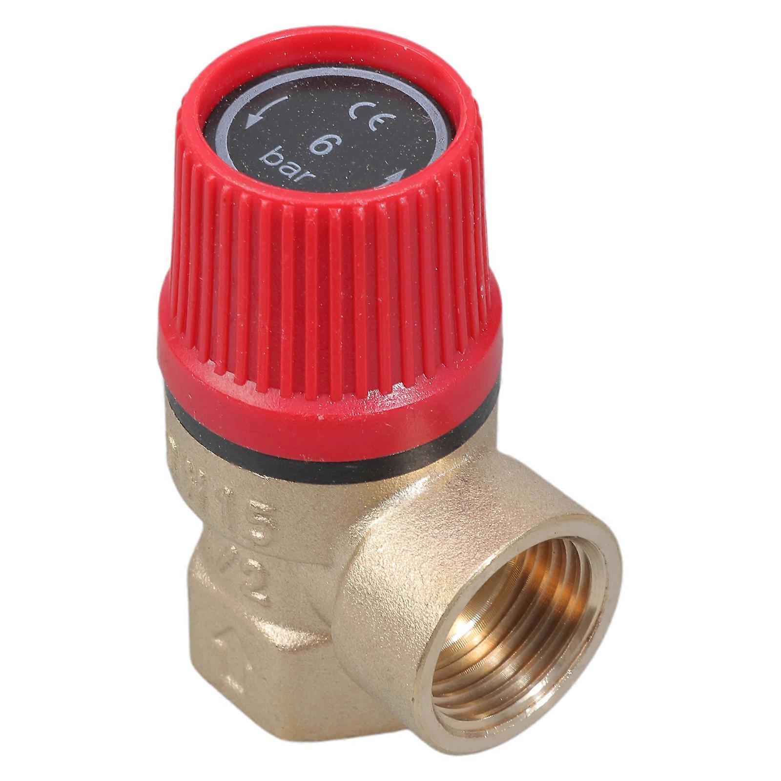 Matériaux en laiton robustes DN15 soupapes de sécurité 1/2 pouce pour l’eau huile gaz mécanisme de libération de pression utilisation quotidienne multicolore