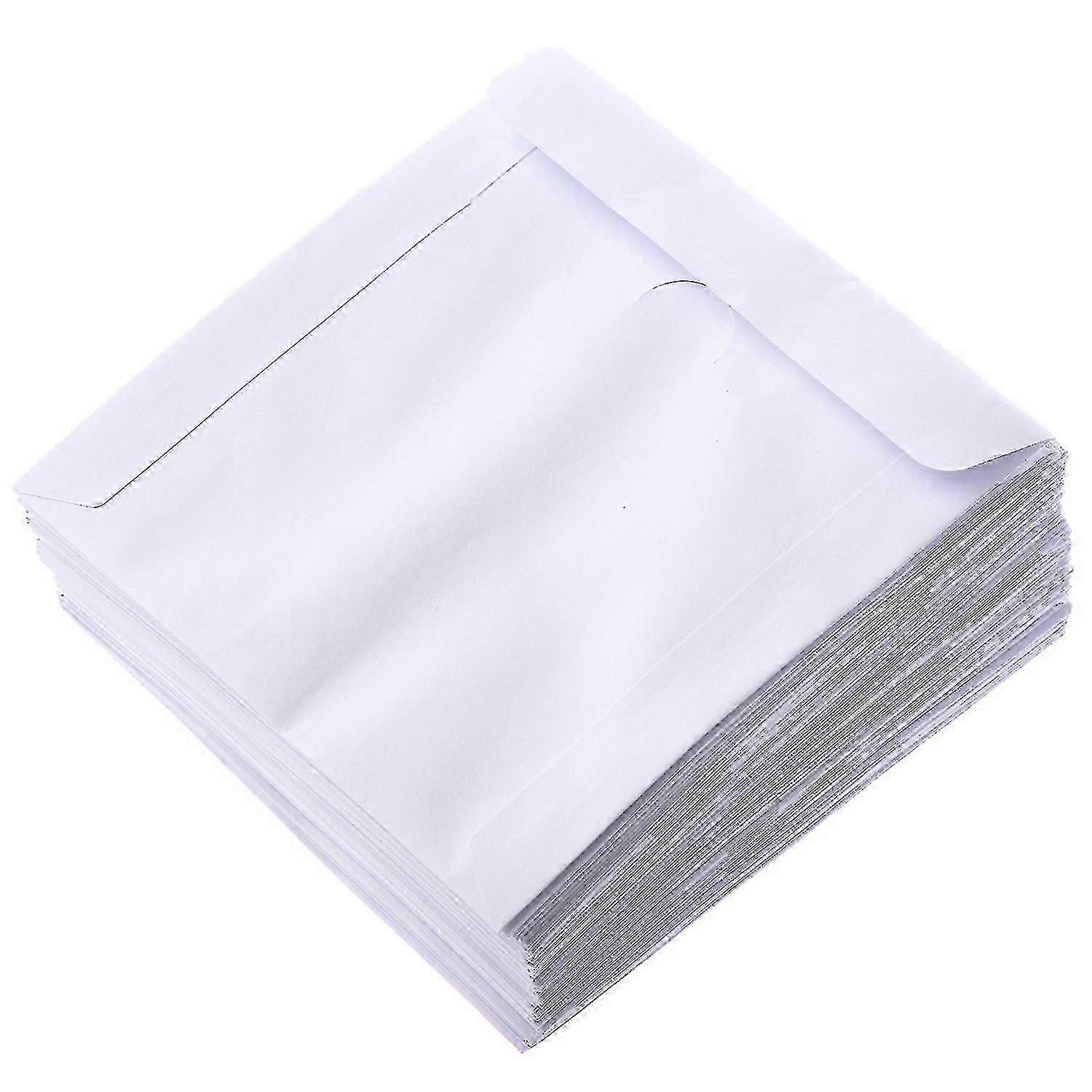 100 Pack CD Sleeves with Window & Flap z