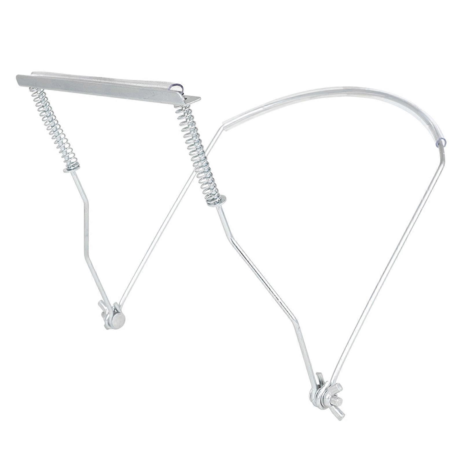 Professional Harmonica Stand 24 Hole Adjustable Neck Support with Protective Padding Metal Texture for Harmonica  Silver