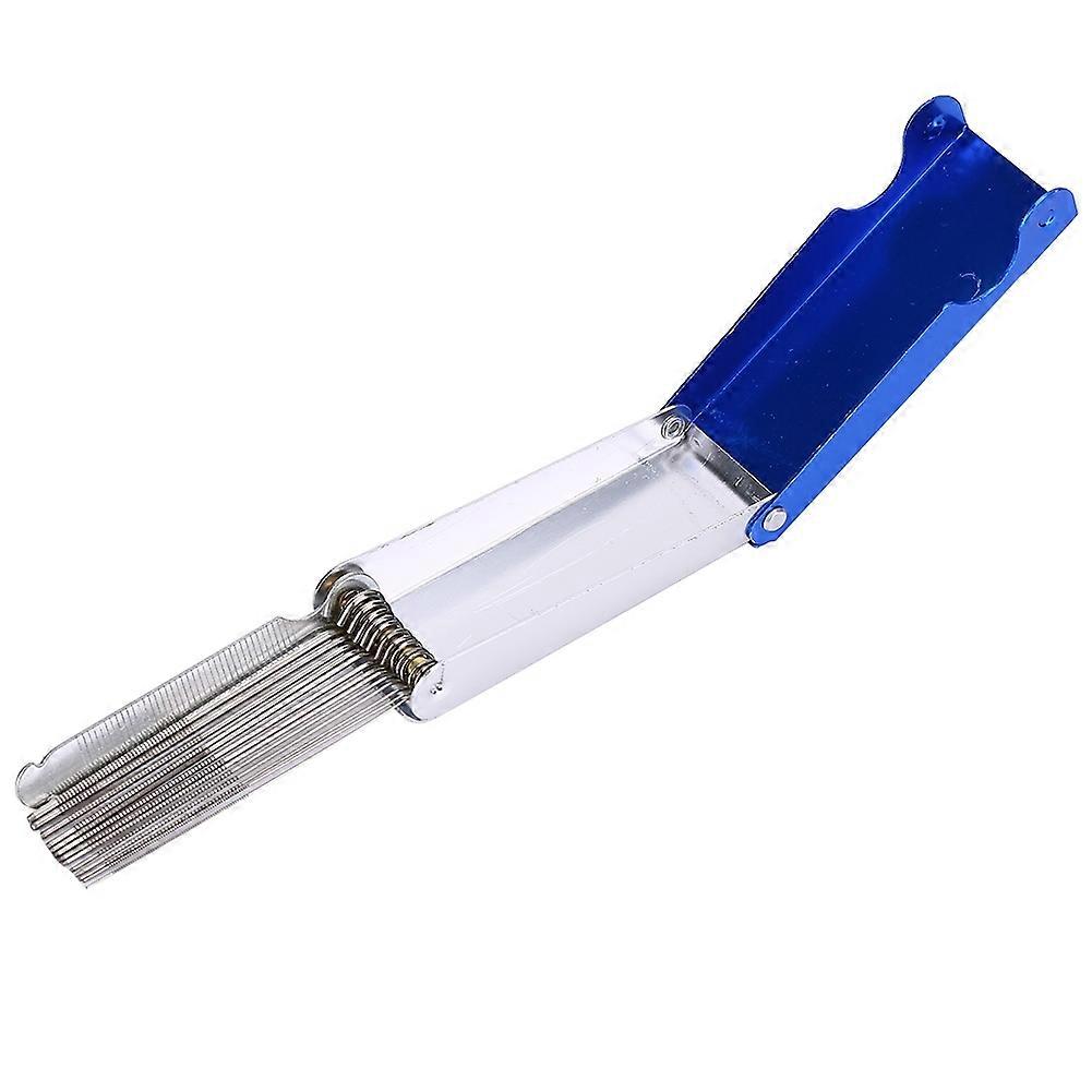 Practical Guitar Bass Nut Bridge File Set Luthier Tool Box with 13 Round Files 1 Flat File