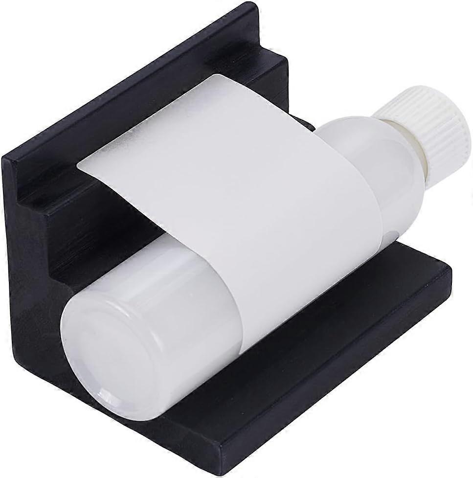 Bottle Labeling Machine 4x2.8x3inch Black Bottles Label Makers Pine Wood Labeler Wooden Labeling Wizard Tools Labels Stickers Applicator Tool for Jars