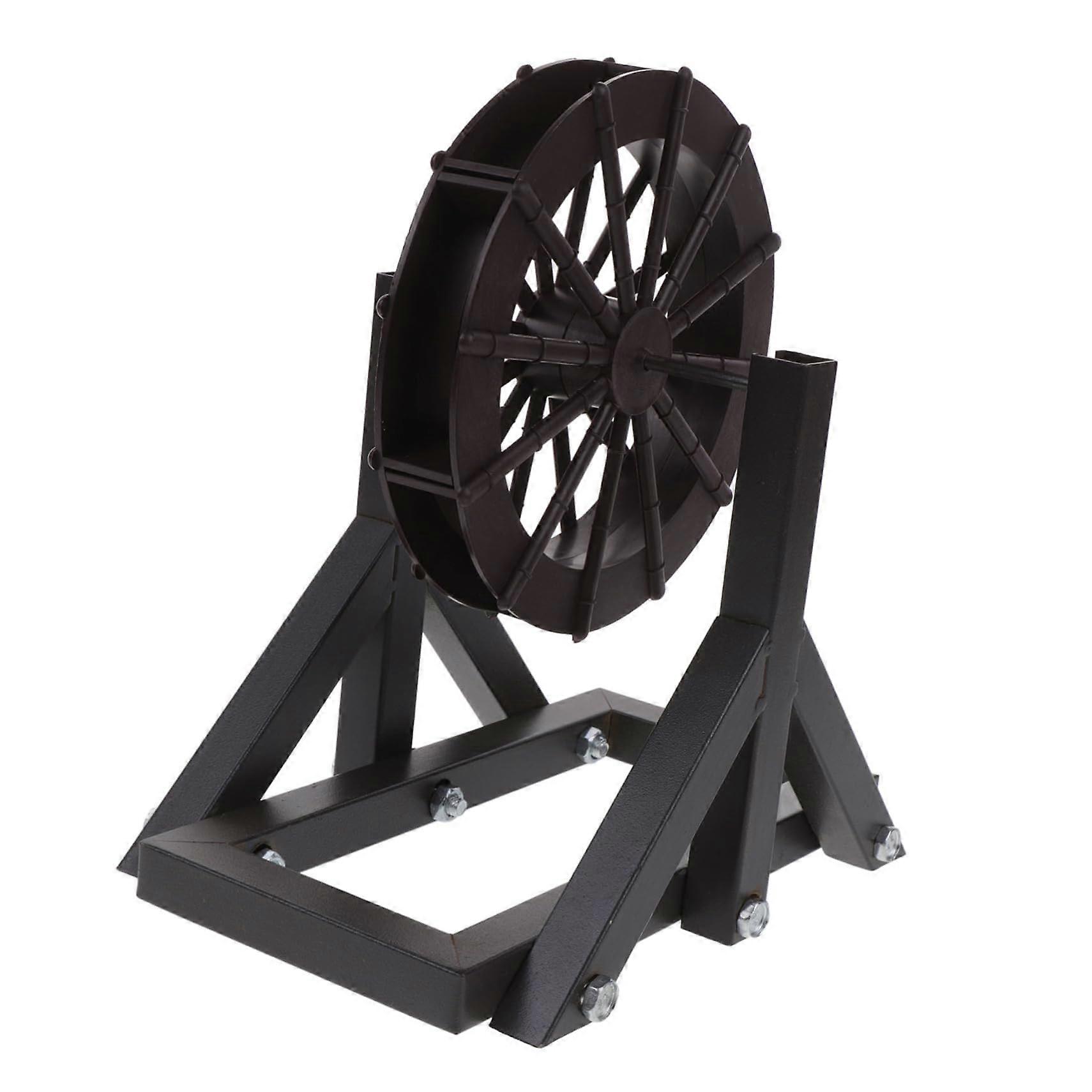 Micro Rotating Water Wheel Set for Tabletop Fountain Decoration, Easy Install Simulation Model