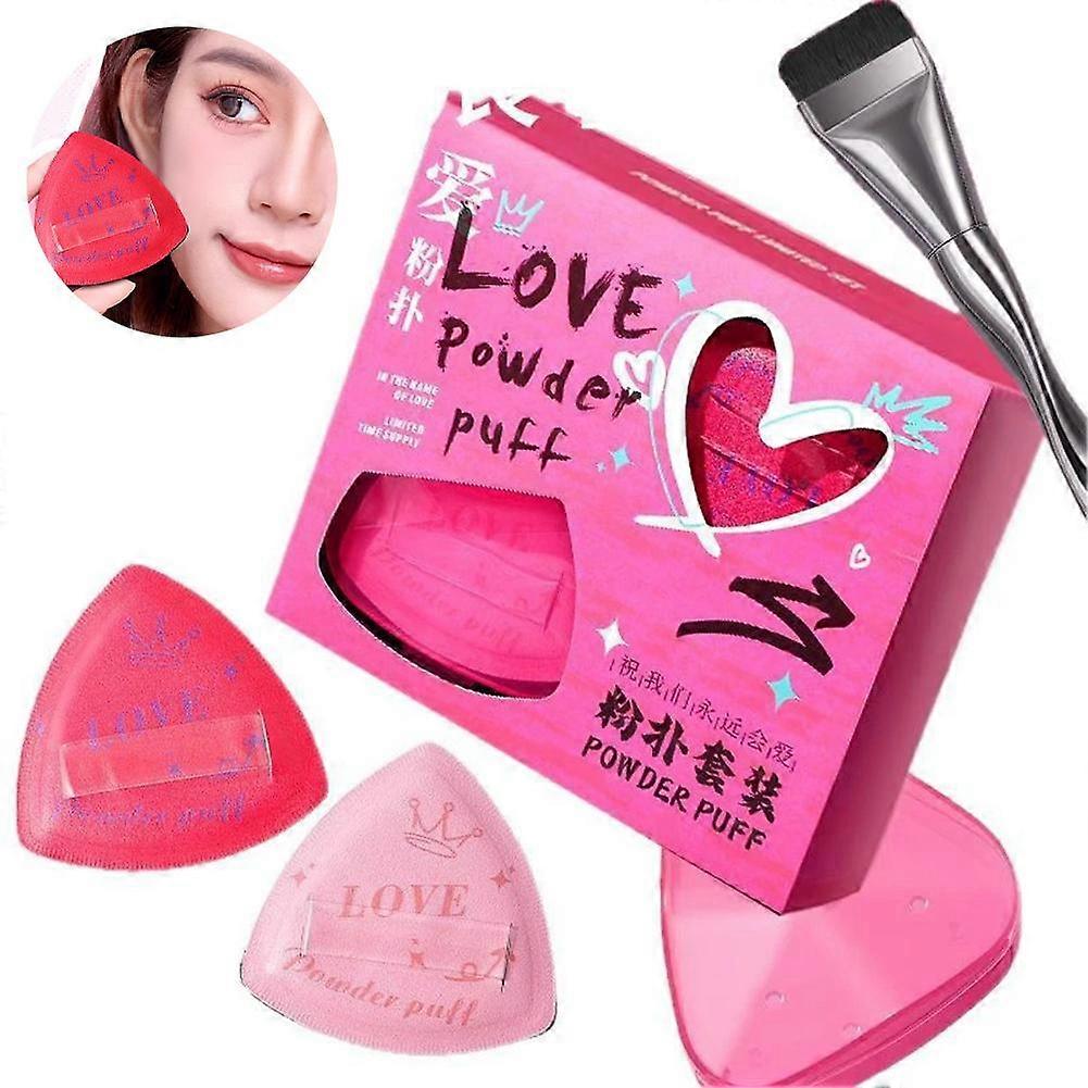 Cushion Puff Set For Wet And Dry Makeup Application