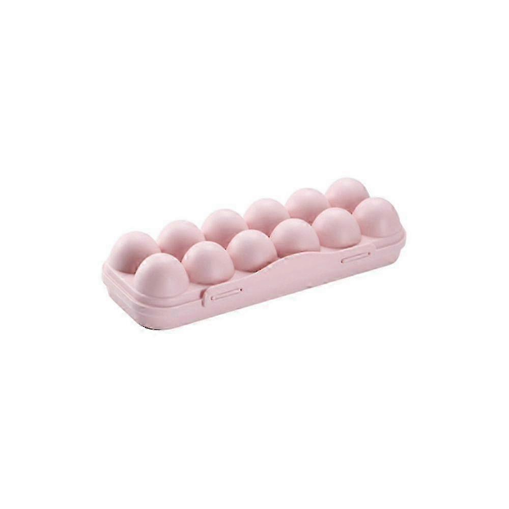 2025 2 PCS 12-Box with Pink Snap-On Egg Storage Box