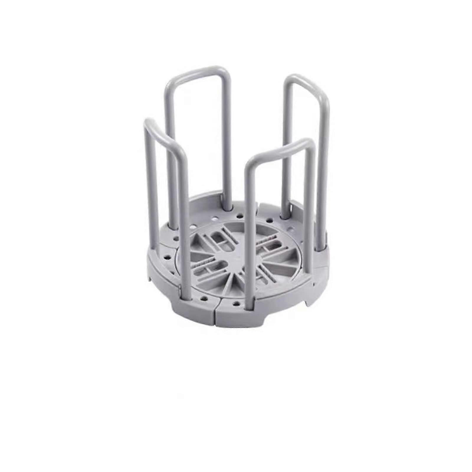 Expandable Dish Drying Rack with Detachable Kitchen Organizer SpaceSaving Telescopic Bowl Holder Gray