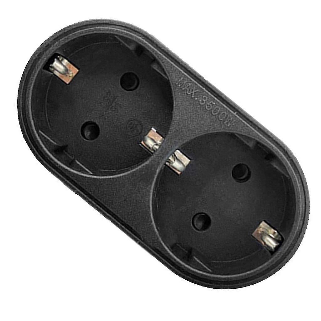 2-Prong Outlet Extender, Electrical Socket Adapter for Dual Devices, PP Material