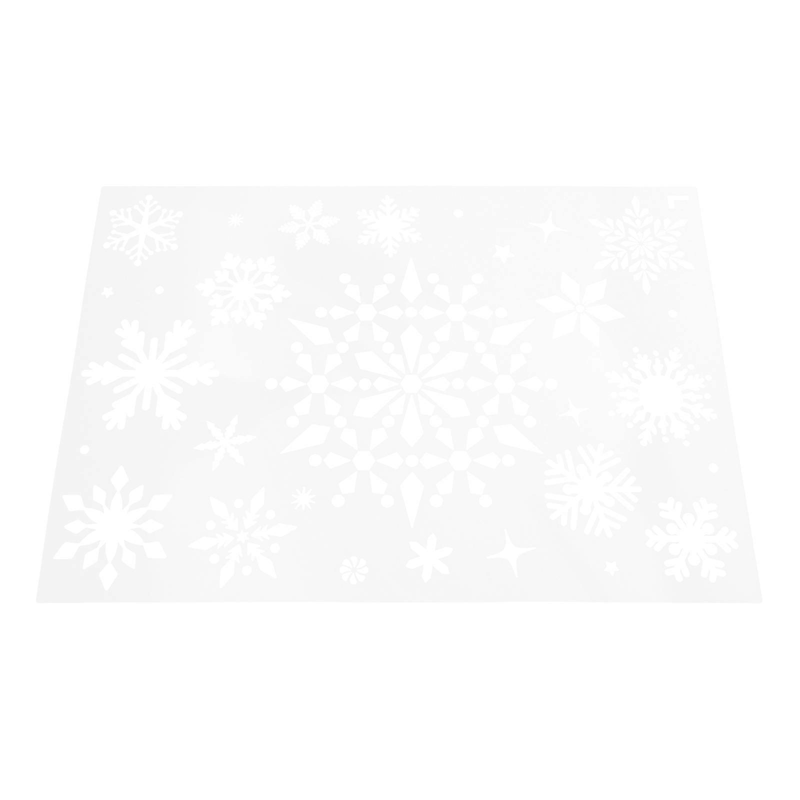 Creative Templates Snowflake Stencil For Crafts Holiday Decorations White Pet Patterns 1 Pcs