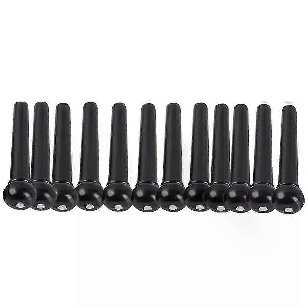 12pcs Acoustic Guitar Bridge Pin Fixed Tuning Tone Durable Tailpiece Performance School String Nail Pegs Musical Instruments