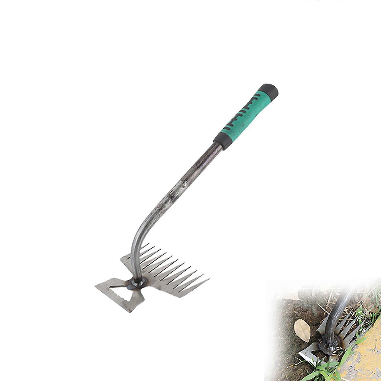 Hand Weeder with 11Tine Crack Weeder Tool, Durable Manganese Steel for Fast Weed Removal in Narrow Spaces