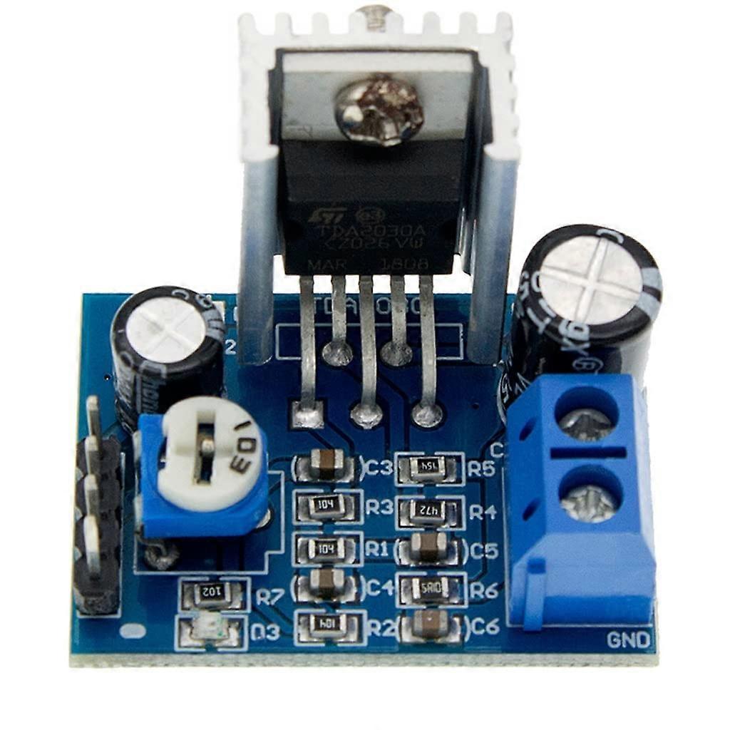 TDA2030 Audio Amplifier Module 18W Mono Power Board 612V DC with Volume Control for DIY Speakers