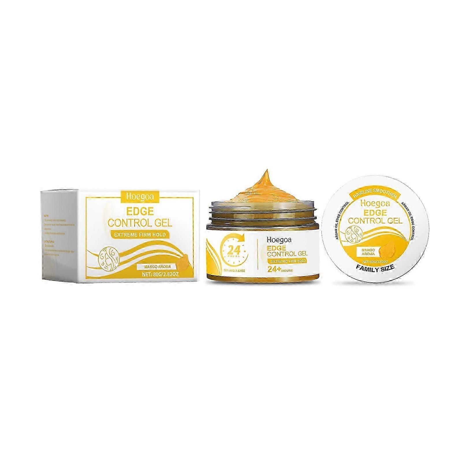 yellow Mango styling gel contains mango extract, panthenol
