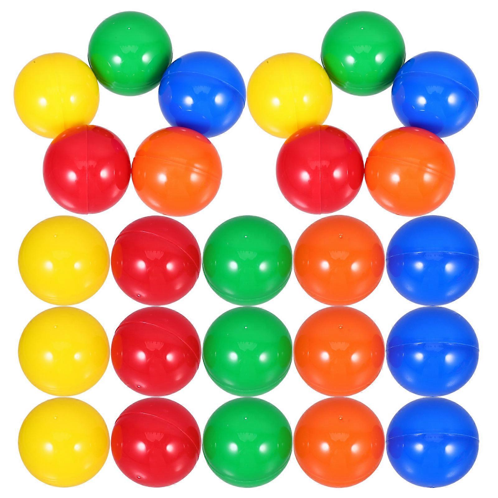 50Pcs Openable Colored Raffle Balls Small Balls Table Game Balls