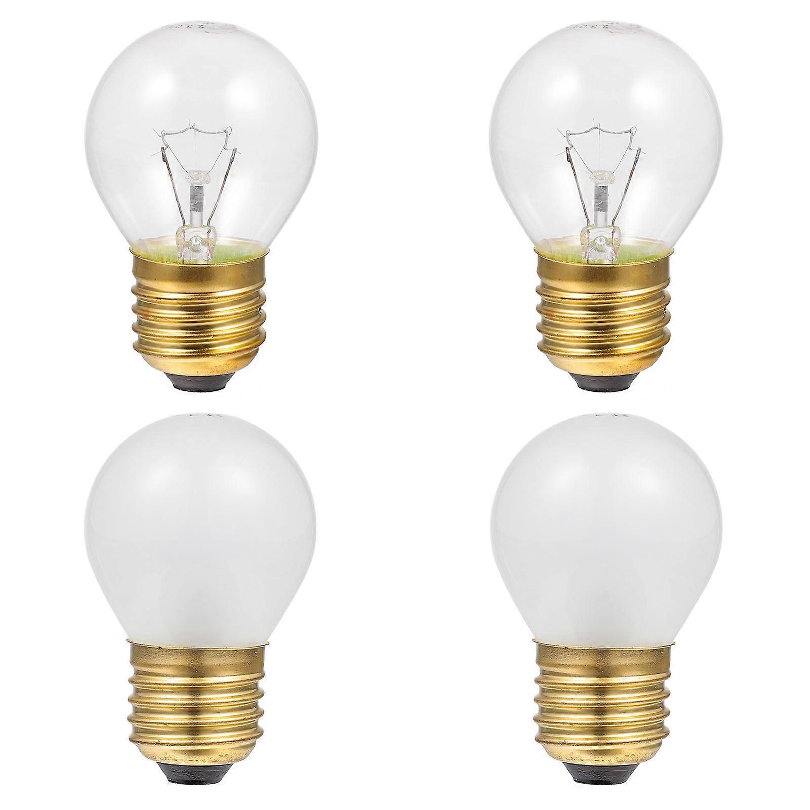 4PCS E27 Base Oven Bulb High Temperature Resistant Tungsten 40W Light Bulb