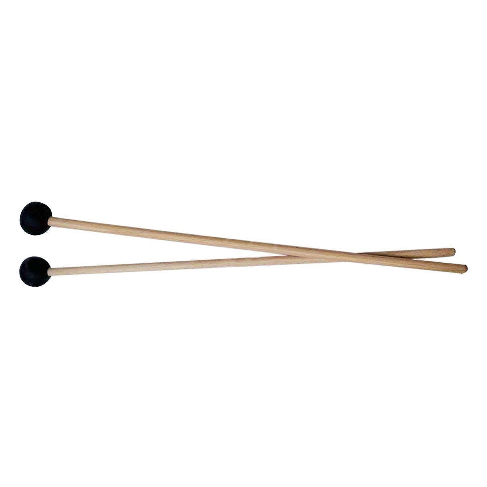 2Pcs Rubber Mallet Percussion Xylophone Bell Mallets for Drummers