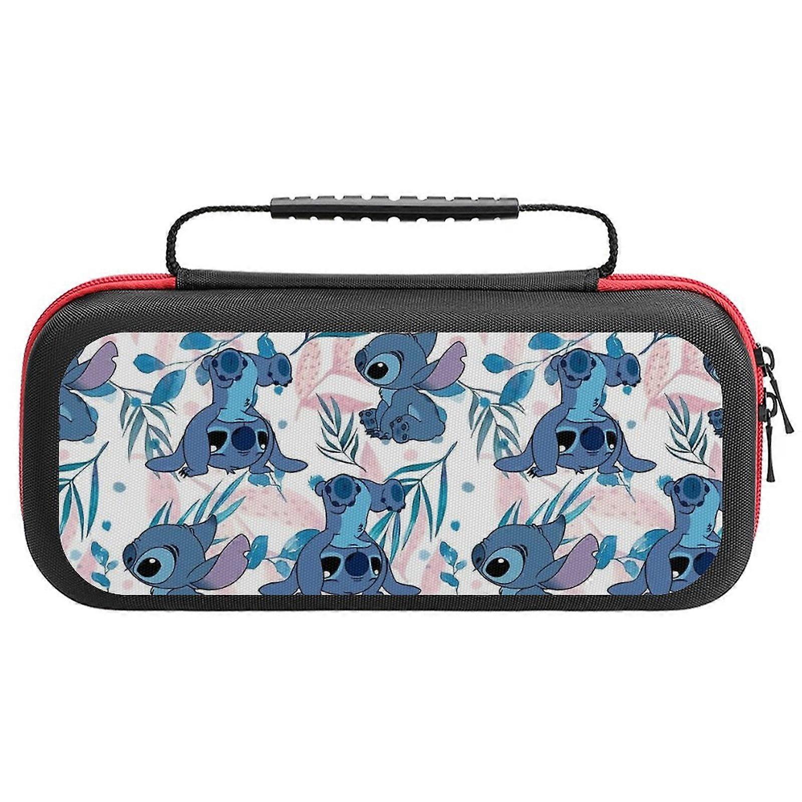 Cute Stitch Carrying Case for compatible with Nintendo Switch Hard Shell Portable Travel Carry Case Game Storage Bag