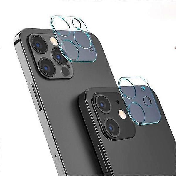 2-Pack Lens Protector for compatible with iPhone 12 Pro Tempered Glass Camera Transparent compatible with iPhone 12 Pro (6.1)