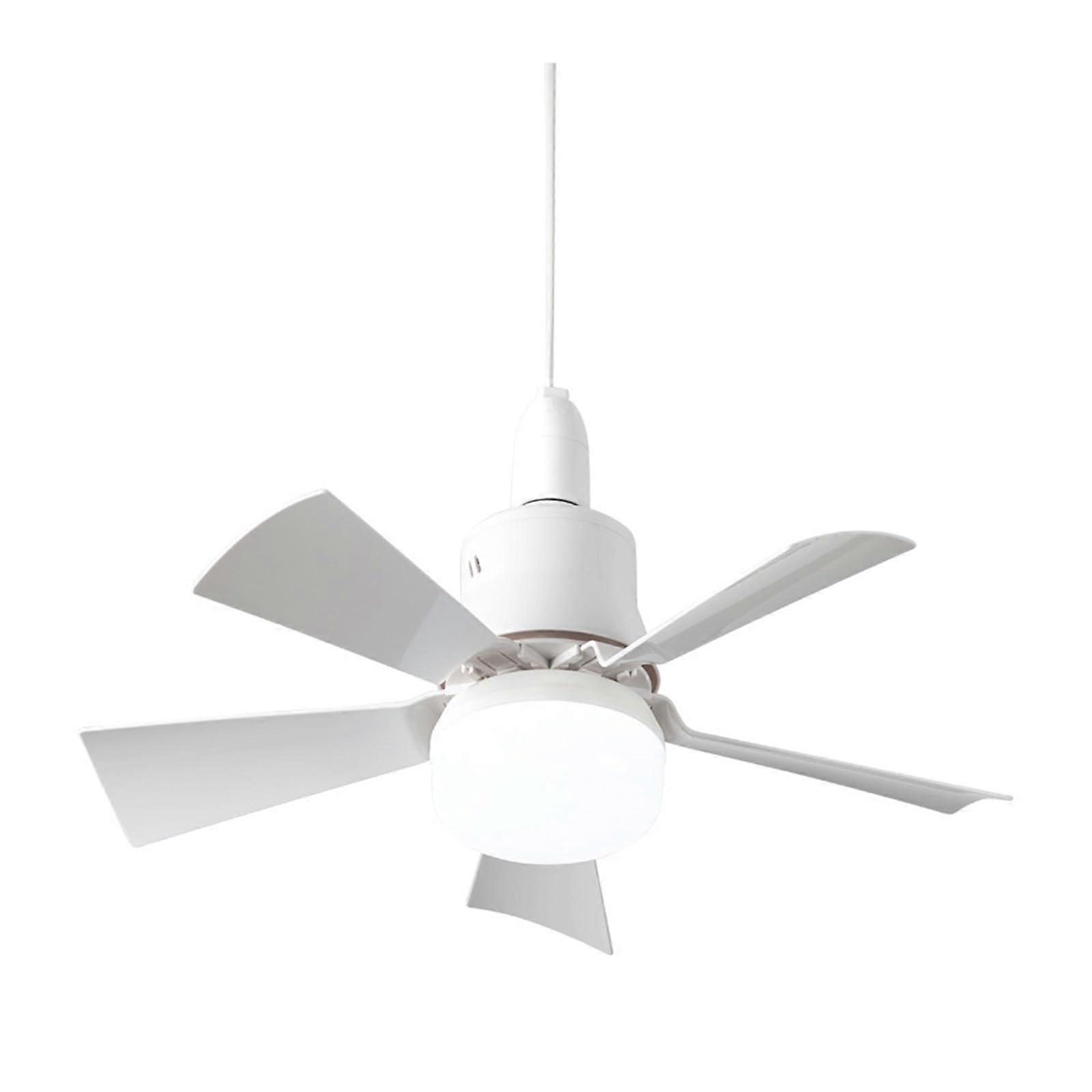 Socket Ceiling Fans With Lights And Remote E27 Base Small Ceiling Fan 40x17cm Dimmable Cool White And Warm White