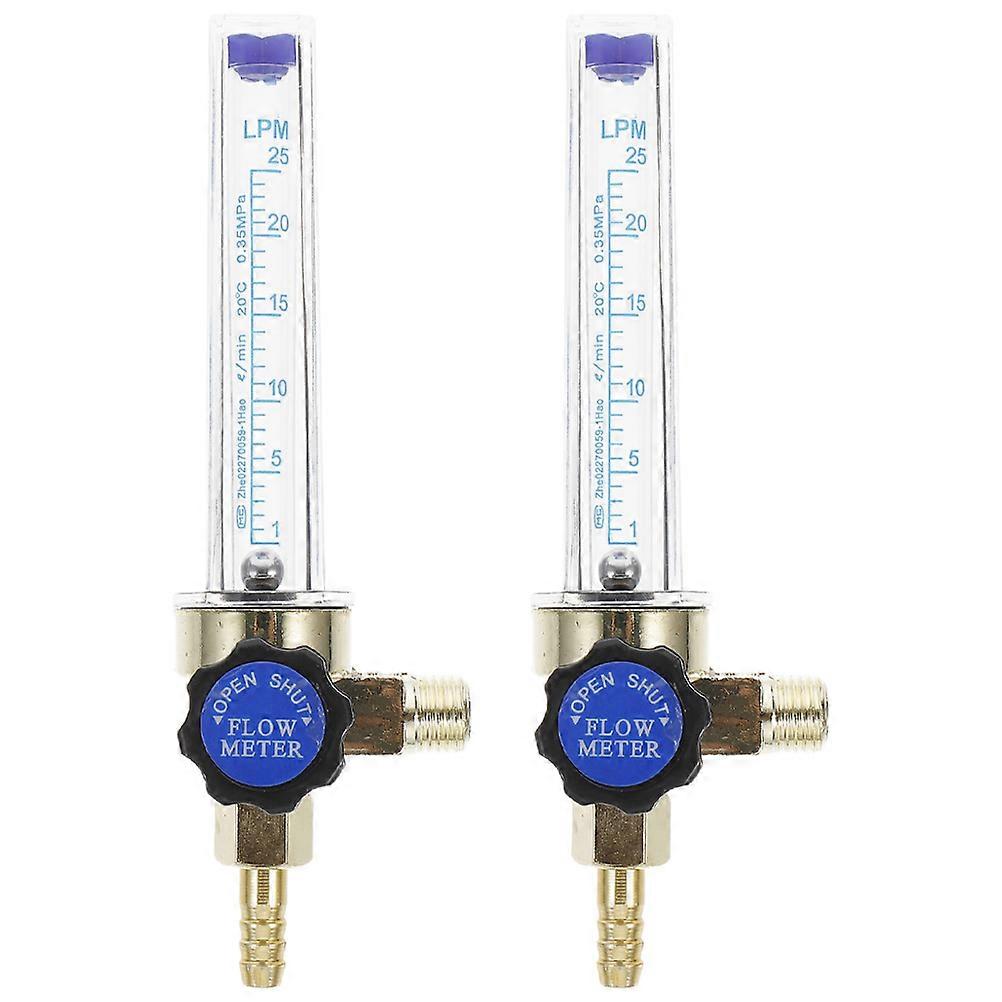 Gas Flow Meter Argon Regulator for Industrial Use 2Pcs Set