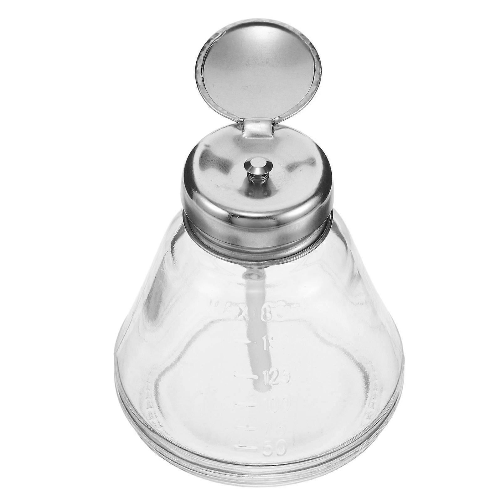 Refillable Nail Polish Remover Pump Dispenser Bottle Transparent