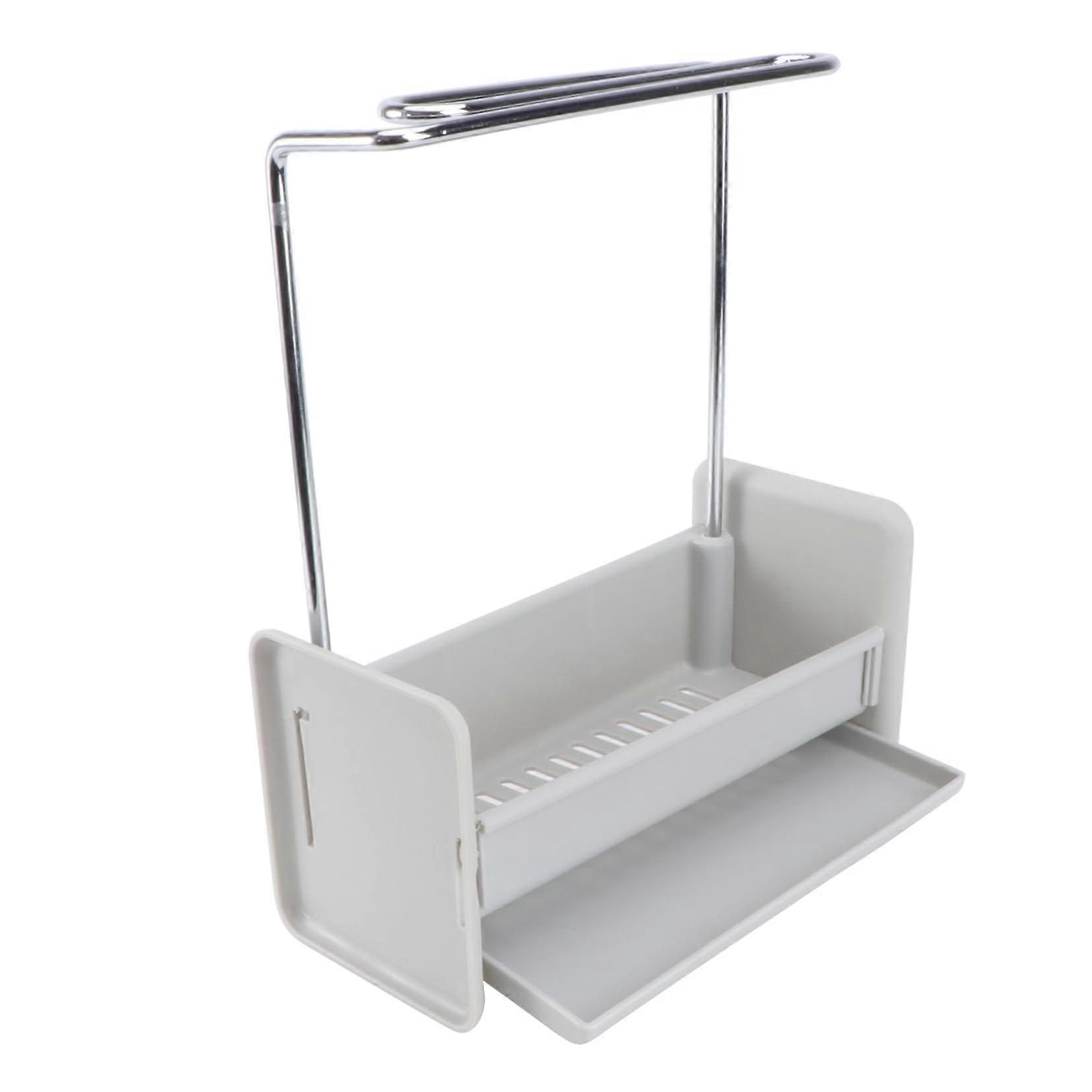 Kitchen Sink Organizer Adjustable Over Sink Storage Rack Large Capacity for Sponges and Cloths