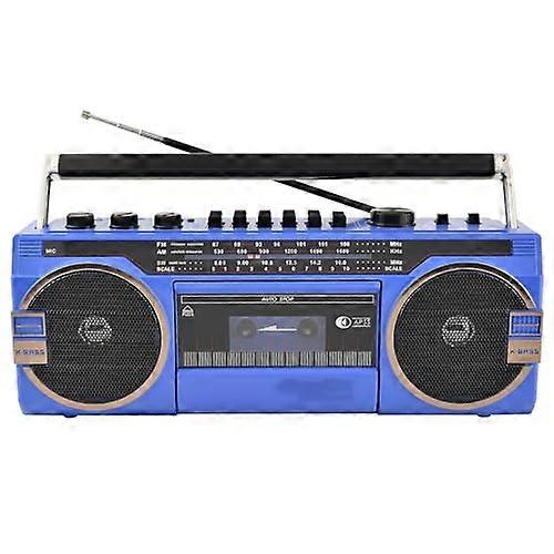 Retro Boombox CD Cassette Radio Bluetooth With Volume Knobs  Portable Stereo For Travel And Family Gatherings
