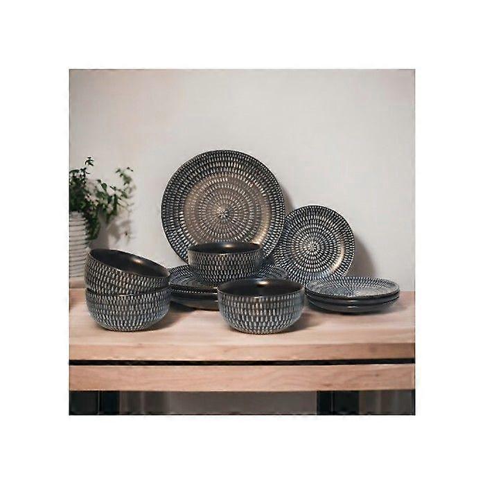 Kitchen Accessories - Marrisa Kitchen Set, Black and White