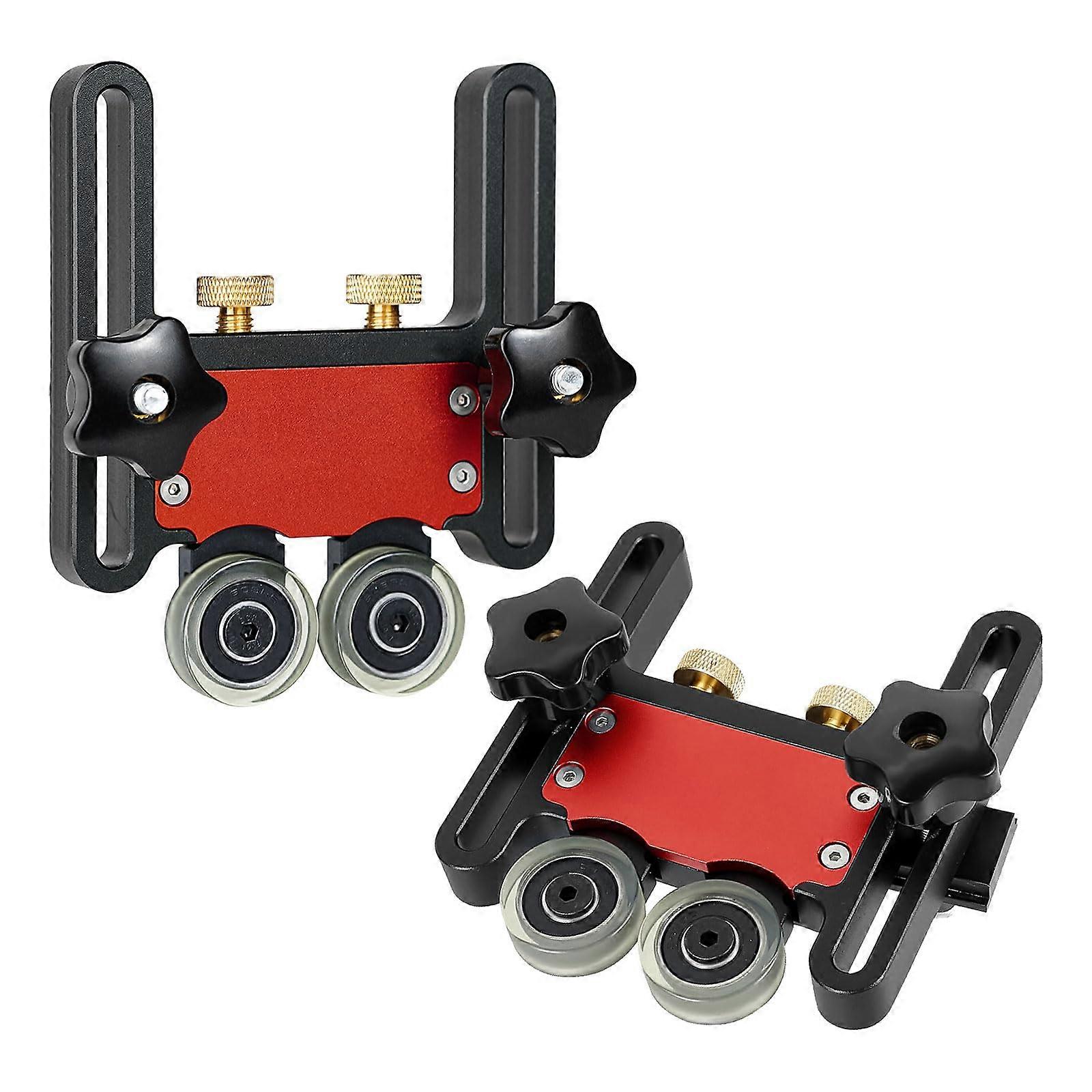 Table Saw Roller Featherboard 2 Pack, Adjustable Aluminum Alloy for Router Table, Precision Cutting and Kickback Prevention