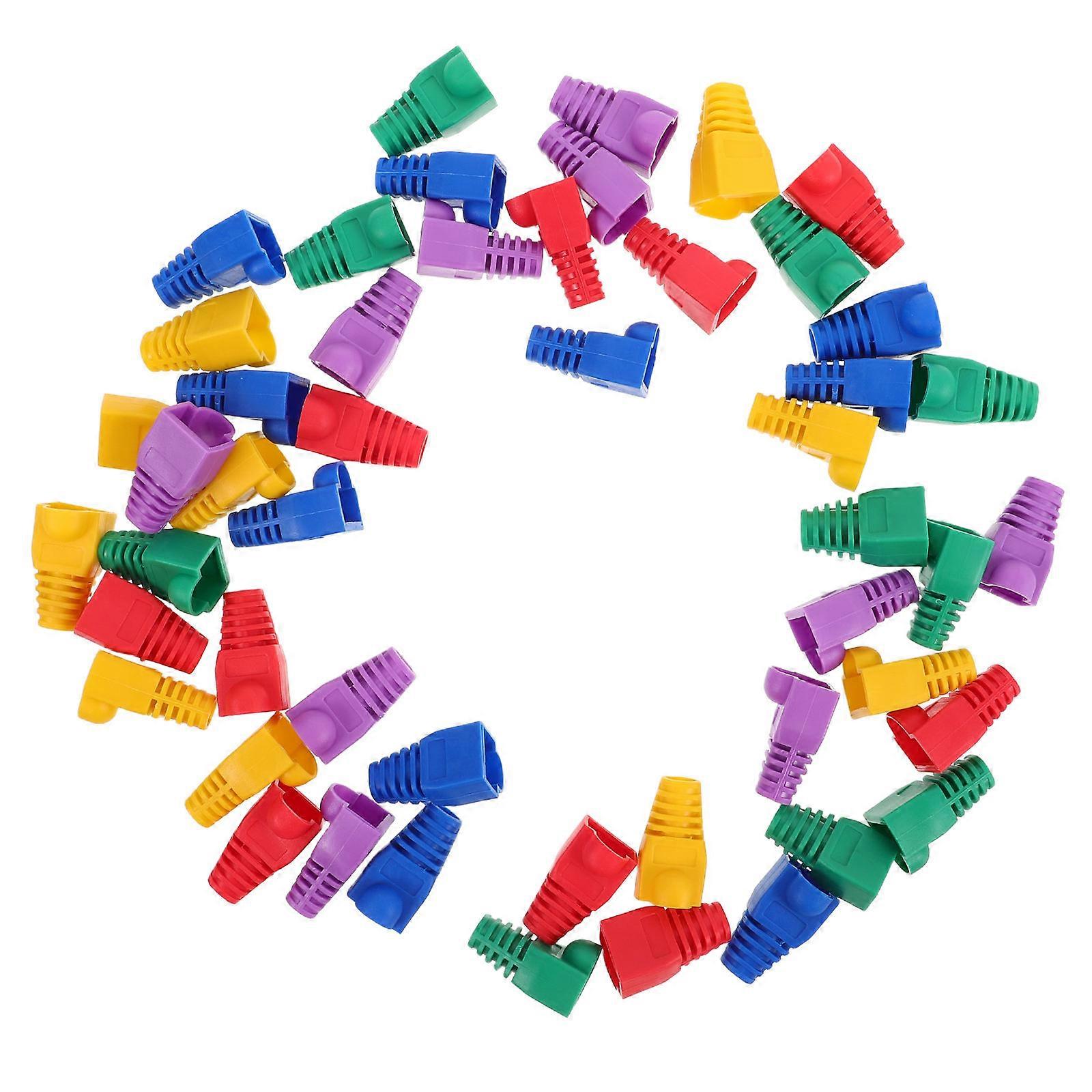 Ethernet Port Cover Cable Protective Caps for 150Pcs Cable Sleeves