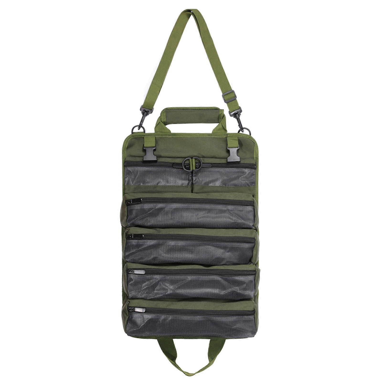 Waterproof Electrician Tool Bag with Roll Closure and Multiple Pockets for Car Repairs and Hardware