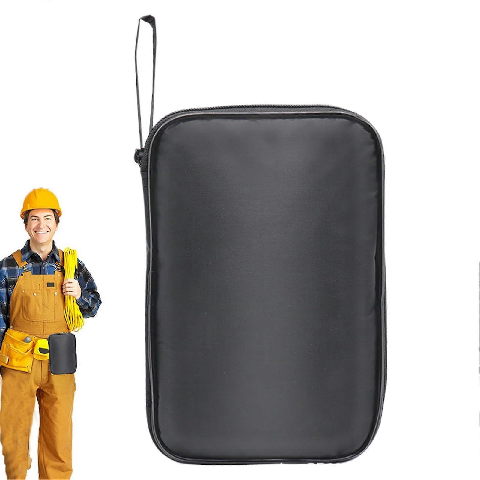 Multimeter Case with Secure Storage, Durable Organizer Bag for Technicians and Electrical Tools