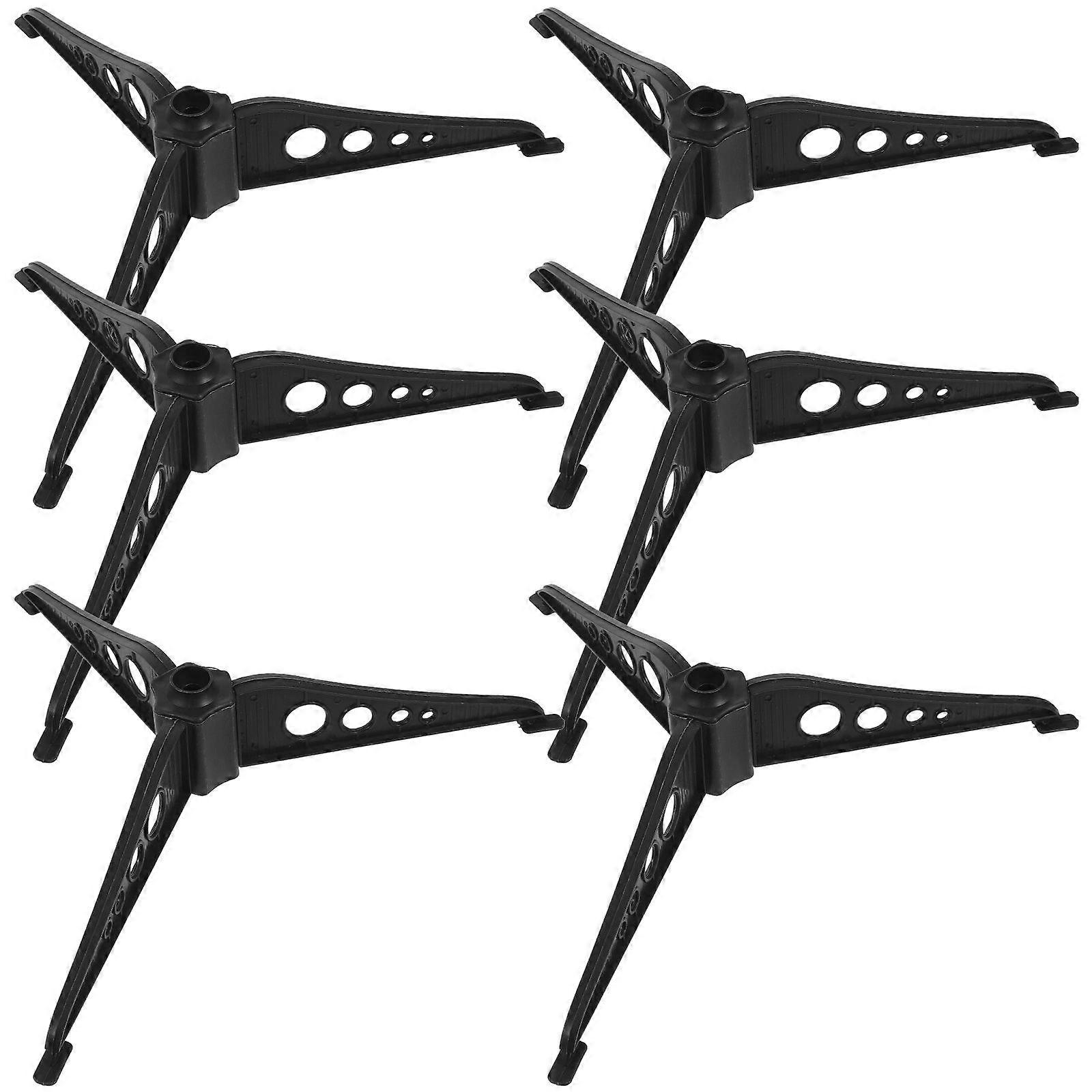 6Pcs Plastic Xmas Tree Bases Practical Xmas Tree Holders Tree Fixators Blackish Green