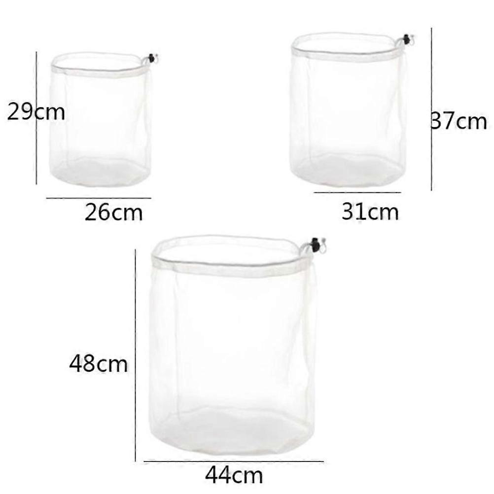 9 Pcs Rectangular Laundry Pouches For Protecting Clothing While Washing In Machine Transparent 48x44x1cm